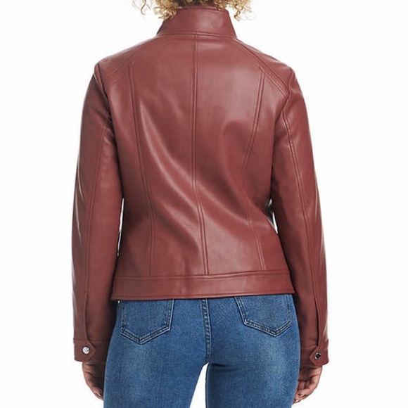 🆕 Vince Camuto Ladies' Faux Leather Jacket - Pink (NWT) - Picture 2 of 7